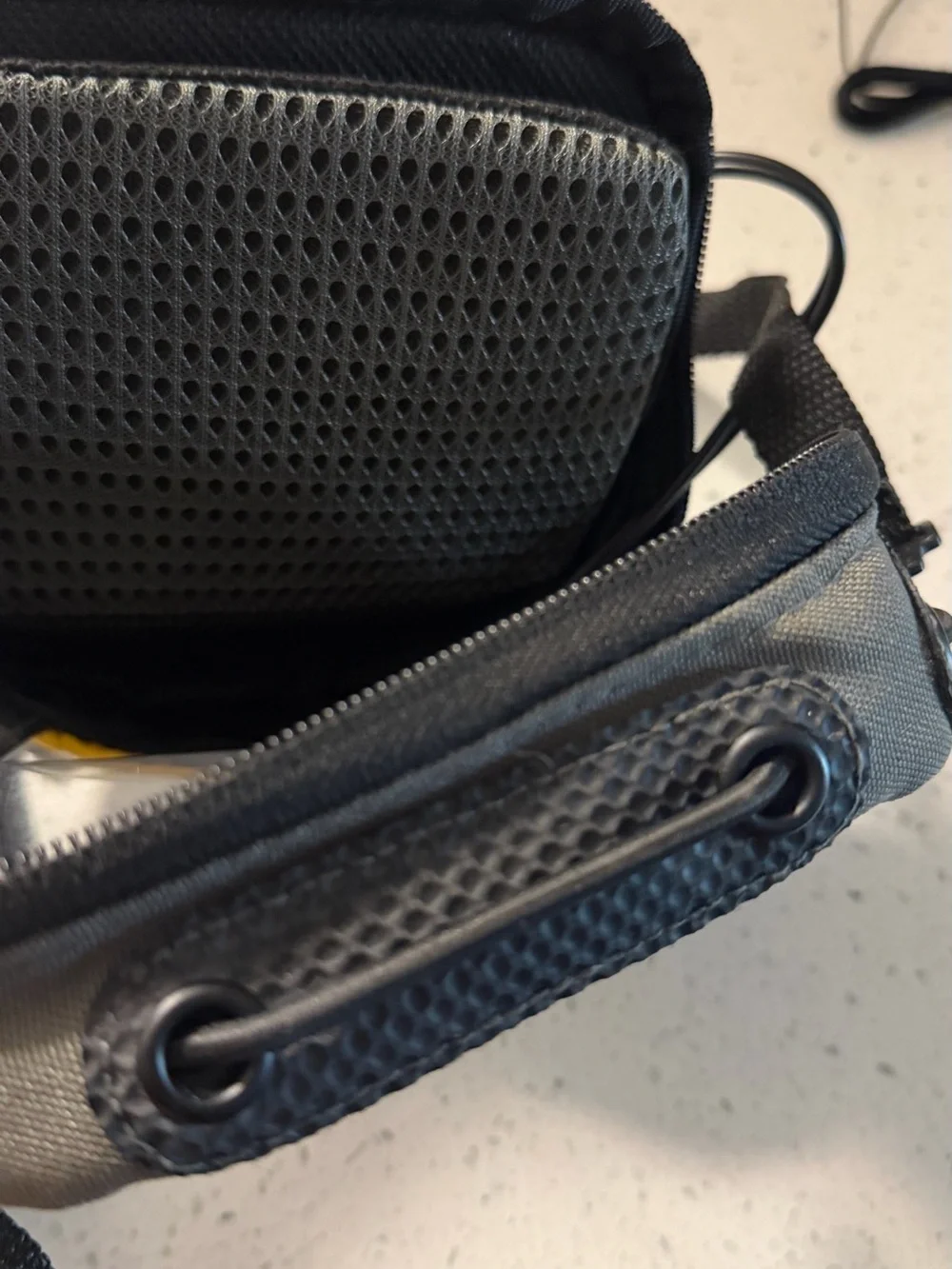 Case Logic Compact Gray and Black Camera Pouch with Yellow Trim